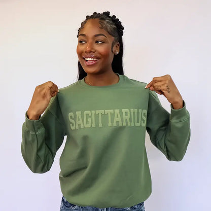 Olive Green Astrology Hoodie & Sweatshirt