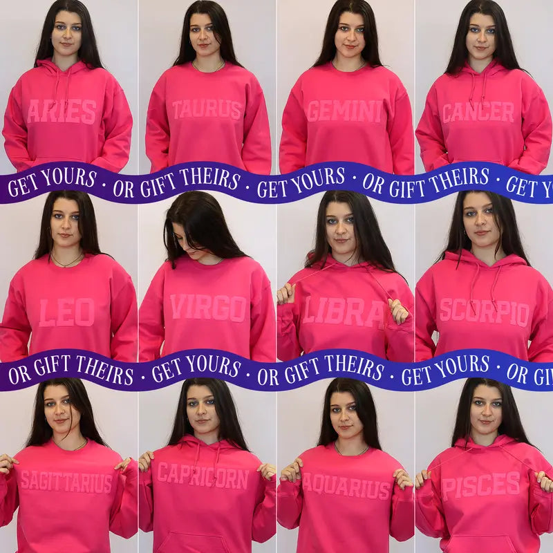 Pink Limited Astrology Hoodie & Sweatshirt