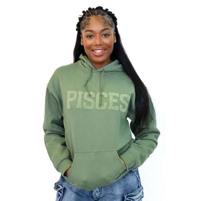Olive Green Astrology Hoodie & Sweatshirt