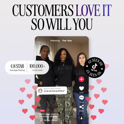 Black Zodiac Astrology Hoodie & Sweatshirt