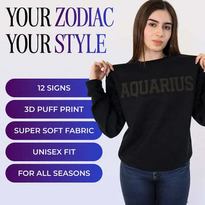 Black Zodiac Astrology Hoodie & Sweatshirt