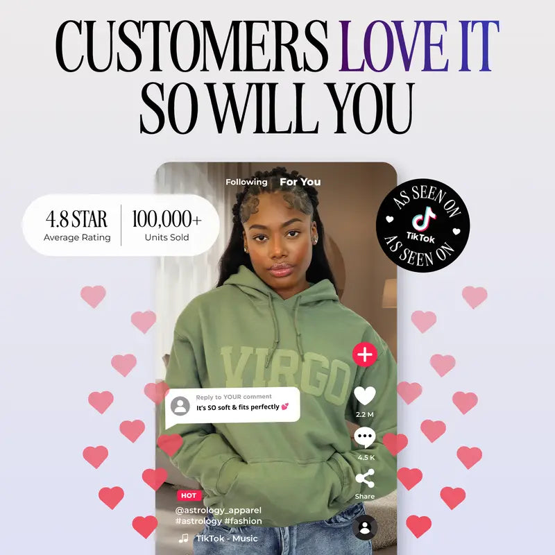 Olive Green Astrology Hoodie & Sweatshirt