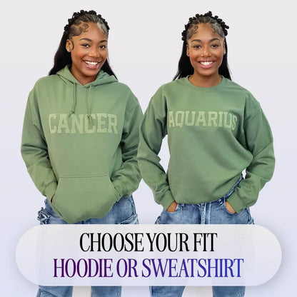 Olive Green Astrology Hoodie & Sweatshirt